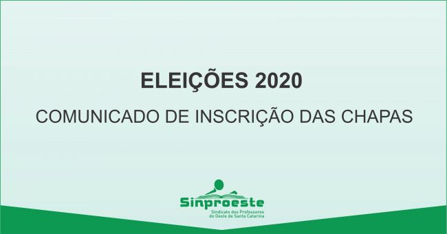 inscricao chapas